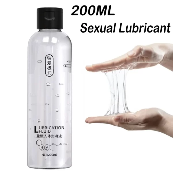 200ML Water based Lubricant Safe Intimate Gel Vaginal Anal Lube Lubricating Oil Adult For Women Men And Couple Erotic Tools