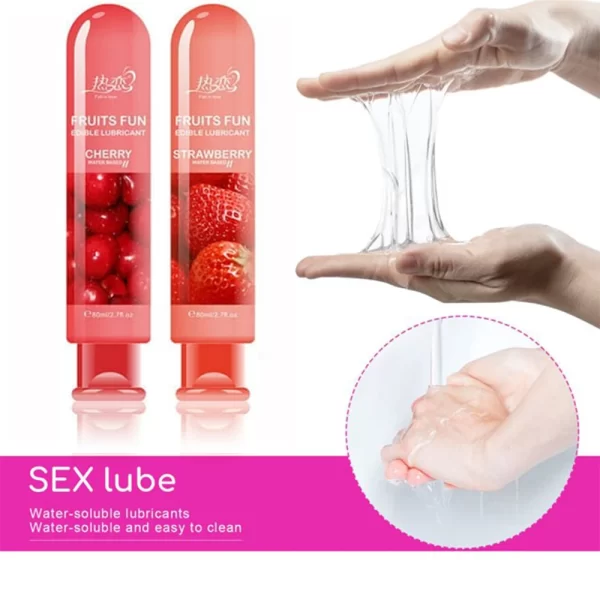 Sex Fruit Flavor Lubricant for Sex Love Vagina Lubricants Water Based Lube Gay Anal Lubricant Sex Lube 80ml Adult Sex Toys - Image 5