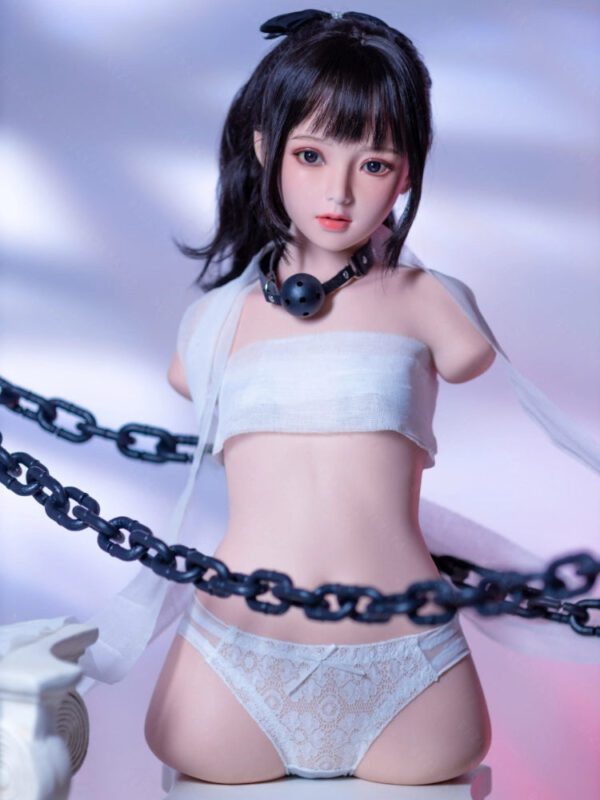 T941-40.5lb/77cm 2.1  AA Cup Flat Chest Mini Japanese Silicone Torso Sex Doll With Head– Portable. Discreet. and Affordable｜Bezlya Doll