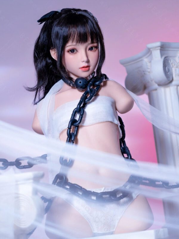 T941-40.5lb/77cm 2.1  AA Cup Flat Chest Mini Japanese Silicone Torso Sex Doll With Head– Portable. Discreet. and Affordable｜Bezlya Doll - Image 3