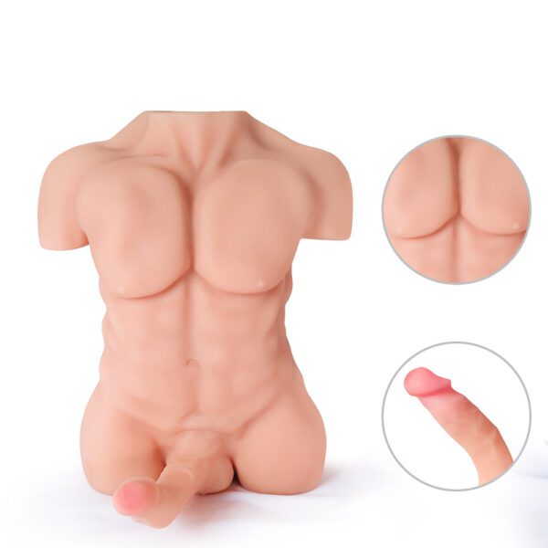 T263-7kg(15.4lbs)Hug Dick Male Sex Dolls Torso Dildo For Women|QSX - Image 4
