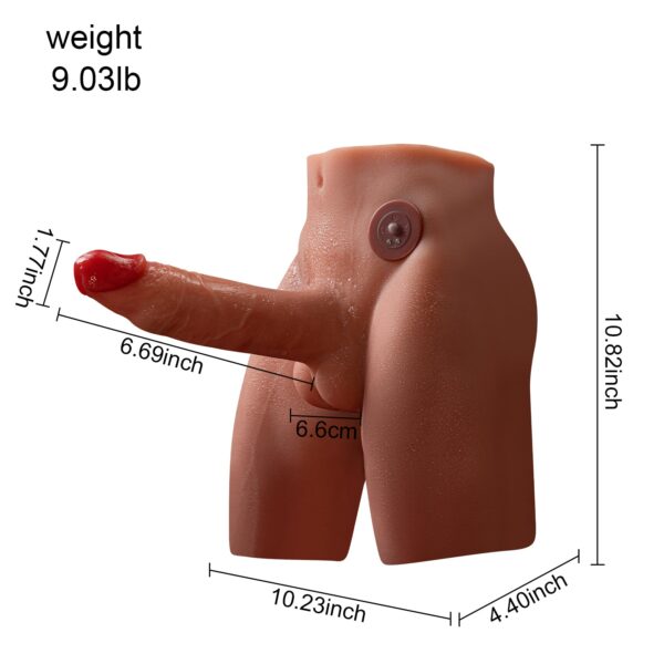 T905(9.03lb)  6.69″ Dildo Electric Male Rechargeable Sex Doll  Ass Torso Adult Toys For Female - Image 8