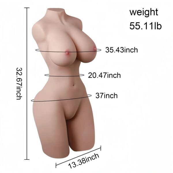 T706 (55.11lb) LifeSize Vibrating & Sucking real robot Sex Doll Torso ｜Luxury Sexiest Stripper Plump Hot Sex Toy for Man - Image 2