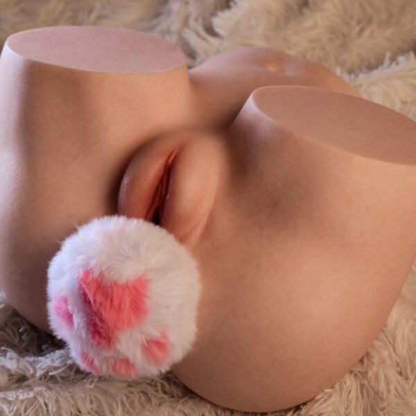 A433-16.54LB Lucy Silicone Realistic Pussy BBW Mini Sex Doll Bubble Butt Hip Toy| LoveNestle - Image 9