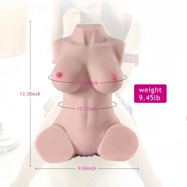 T577(9.45lb)  Lightweight Life-Size BBW Sex Doll Torso - Image 12