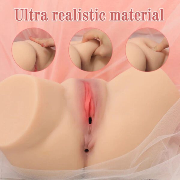 P570 (5.9lb) Fake pussy and Butt Cheap Mini Sex Doll Torso Adult Toy Male Masturbator - Image 6