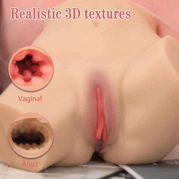 P570 (5.9lb) Fake pussy and Butt Cheap Mini Sex Doll Torso Adult Toy Male Masturbator - Image 8