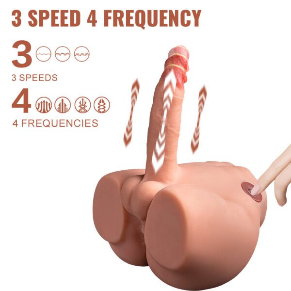 T904(9.56lb)  6.88″ Dildo Electric Male Rechargeable Sex Doll  Ass Torso Adult Toys For Female - Image 2