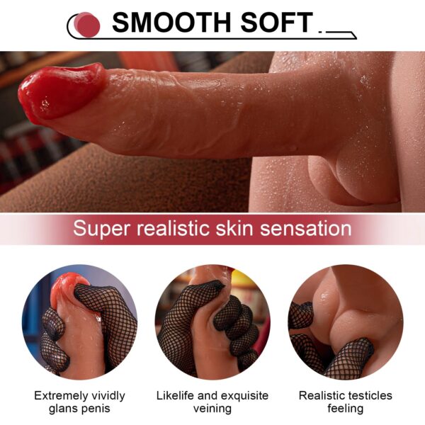 T905(9.03lb)  6.69″ Dildo Electric Male Rechargeable Sex Doll  Ass Torso Adult Toys For Female - Image 2