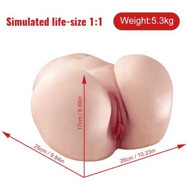 P572 (11.68lb) Huge Ass Sex Doll Torso Adult Robot Toy Male Masturbator - Image 2