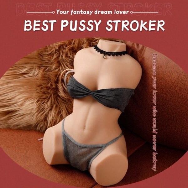T587-(18.74lb)Sex doll torso with fully automatic cleaning :Sucking And Vibration Pussy - Image 2