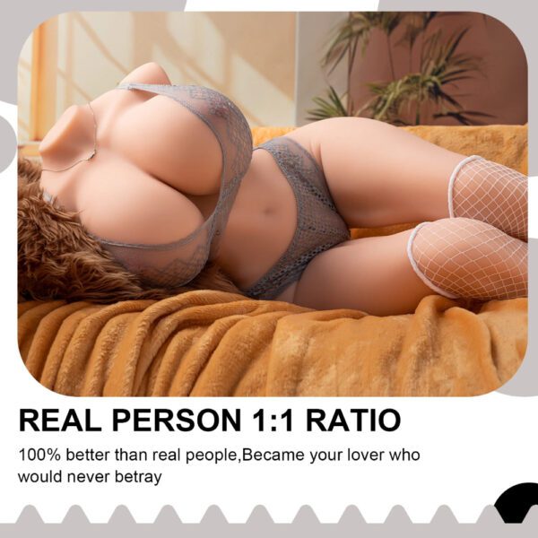 T404 (50.7lb/99cm) Realistic Half Torso Sex Doll With Perky Breasts.Big ass & Double Channels - Image 7
