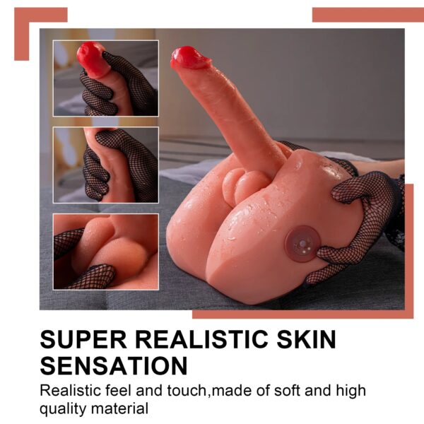 T907(7.05lb)  7.87″ Dildo Electric Male Rechargeable Sex Doll  Ass Torso Adult Toys For Female - Image 4