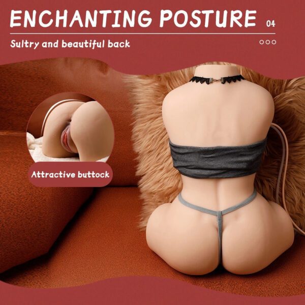 T587-(18.74lb)Sex doll torso with fully automatic cleaning :Sucking And Vibration Pussy - Image 3