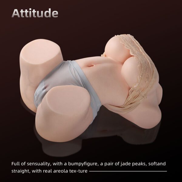 T67-29.8lbs｜19.7 inch Big Boobs Full Silicone Sex Doll Video Male Masturbator - Image 2