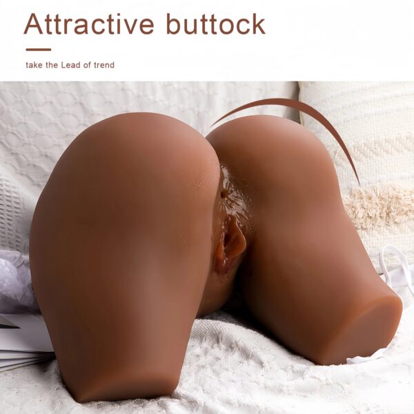 T501-Black(25.3lb)Best Realistic Black BBW Ebony Thick Sex Doll Torso | Big Round Ass - Image 4