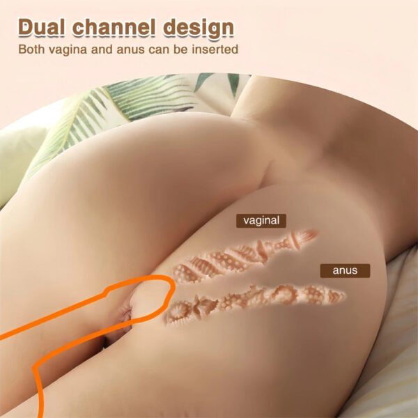 T504 (40.78lb/75cm) Realistic Half Torso Sex Doll With Perky Breasts.Big ass & Double Channels - Image 12