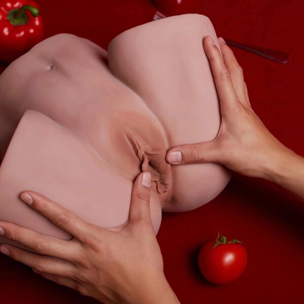 A603-(20lb ) Black-Sexy and Real Realistic 3D Ass Sex Doll Torso - Image 5