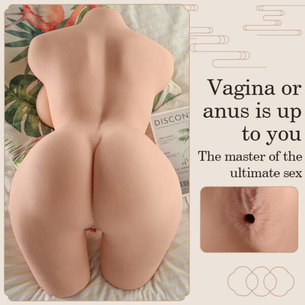 T504 (40.78lb/75cm) Realistic Half Torso Sex Doll With Perky Breasts.Big ass & Double Channels - Image 14