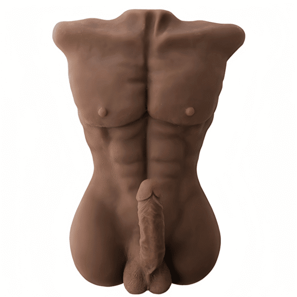T528(15.4lb/53cm) Black Big Coke Ebony Male Sex Dolls Torso Dildo For Women | JLY