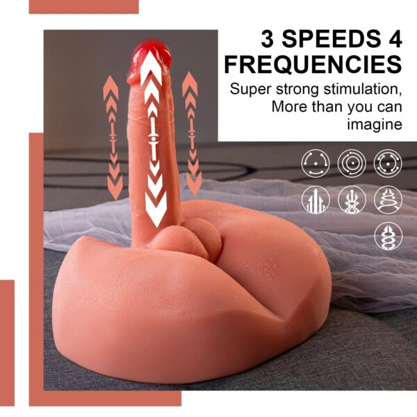 T907(7.05lb)  7.87″ Dildo Electric Male Rechargeable Sex Doll  Ass Torso Adult Toys For Female - Image 7