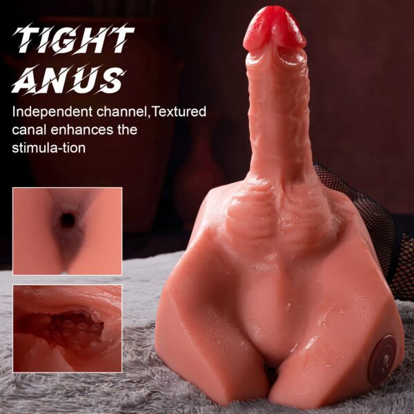 T906(5.66lb)  7.87″ Dildo Electric Male Rechargeable Sex Doll  Ass Torso Adult Toys For Female - Image 7