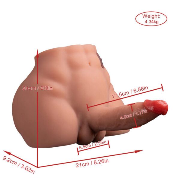 T904(9.56lb)  6.88″ Dildo Electric Male Rechargeable Sex Doll  Ass Torso Adult Toys For Female - Image 7