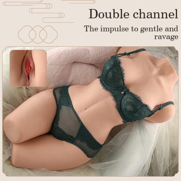 T504 (40.78lb/75cm) Realistic Half Torso Sex Doll With Perky Breasts.Big ass & Double Channels - Image 13