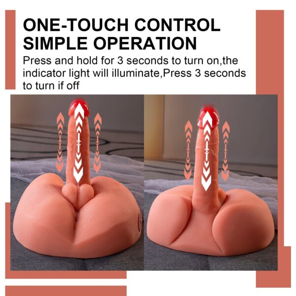 T907(7.05lb)  7.87″ Dildo Electric Male Rechargeable Sex Doll  Ass Torso Adult Toys For Female - Image 2
