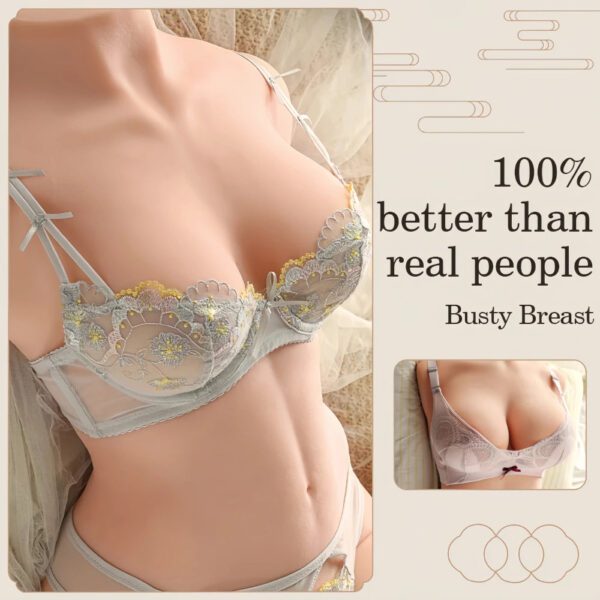 T504 (40.78lb/75cm) Realistic Half Torso Sex Doll With Perky Breasts.Big ass & Double Channels - Image 3