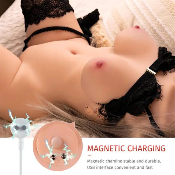 T590-(35.27lb)Luxury Female Torso robot Sex Doll with Fully Automatic Cleaning Chubby Women For Sex - Image 2
