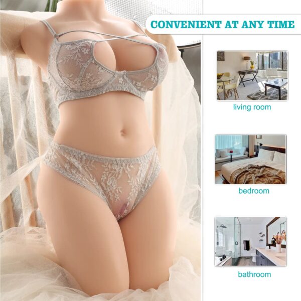 T519(20.32lb) Curvy Lightweight 55cm Sex Doll Torso&Plump Breasts&Large round nipples - Image 11