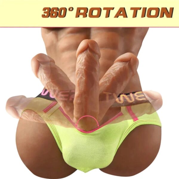 T524(16.8lb)  Charming Abs And Big Hard Cock-Boys/black Ebony male sex doll For Women | xingse - Image 6