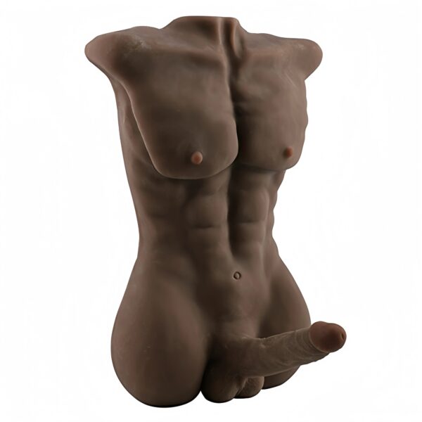 T528(15.4lb/53cm) Black Big Coke Ebony Male Sex Dolls Torso Dildo For Women | JLY - Image 8
