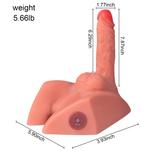 T906(5.66lb)  7.87″ Dildo Electric Male Rechargeable Sex Doll  Ass Torso Adult Toys For Female - Image 10
