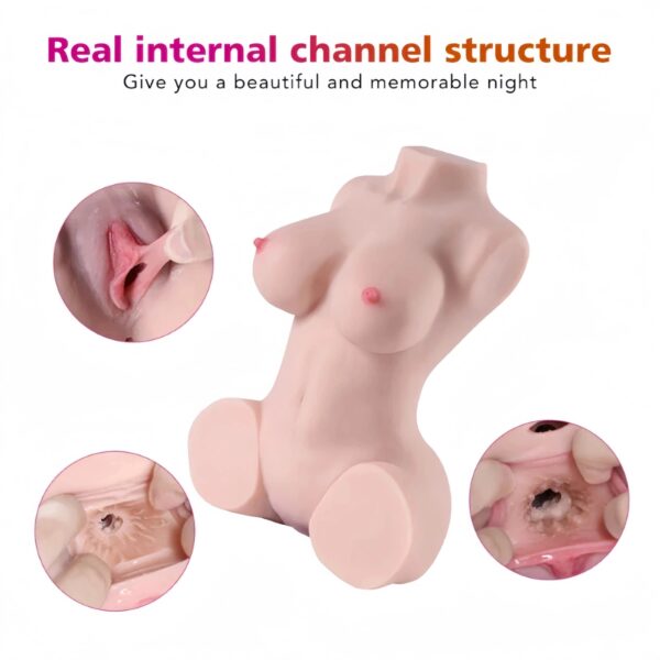 T577(9.45lb)  Lightweight Life-Size BBW Sex Doll Torso - Image 9