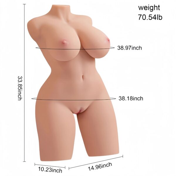 T507V- (70.54lb) LifeSize Vibrating & Sucking Best Robot Sex Doll Torso ｜Luxury Sexiest Stripper Plump Hot Sex Toy for Man - Image 2