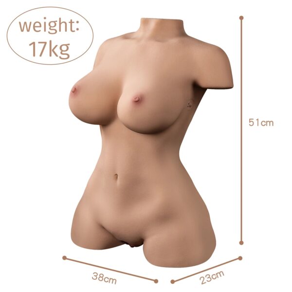 T642-(37.47lb)Luxury Robert robotic Sex Doll Torso With Vibrating and Sucking Pussy|Realistic Torso Masturbator For Men - Image 3