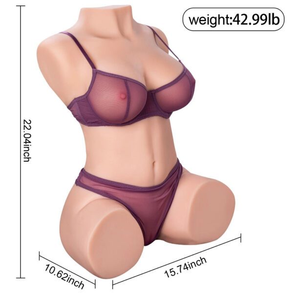 T520(43lb) Life-size Torso Sex Doll For Men|Realistic Torso Masturbator Toy - Image 10