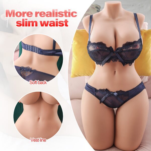 Novah(For EU Customers): 70.54lb Lifelike Huge Breast Sex Doll Female Torso - Image 4
