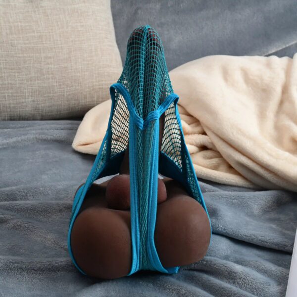 D337(3.3lb丨7.5'') Dark Brown Upgraded King Kong Gunner Male Butt with Dildo - Image 12