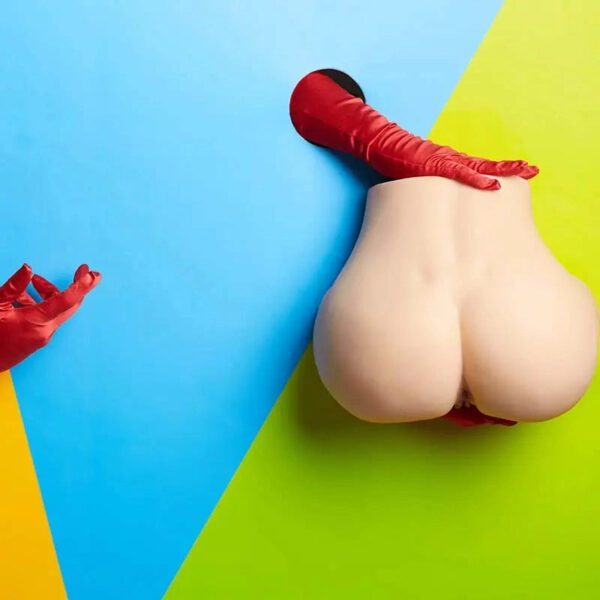 A602-(19lb ) Yellow-Sexy and Real Realistic 3D Ass Sex Doll Torso - Image 5