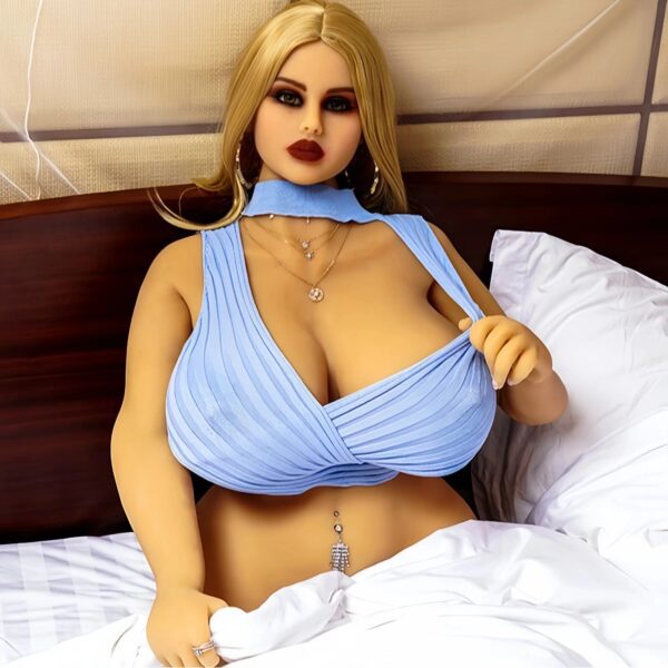 T598 (77lb)Life-size Round BBW Thigh Torso with TPE Head and Hands｜Plump Hot Busty Sex Dolls for Man｜Gel breasts
