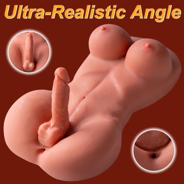 Bobbie(For EU Customers): 16.09lb Lifelike Trans Man Woman Torso Doll - Image 5