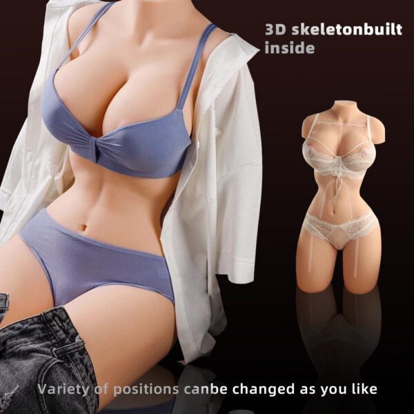 T523-(57lb) 80cm Lifelike Sex Doll Torso | Luxury Curvy Torso Doll - Image 6