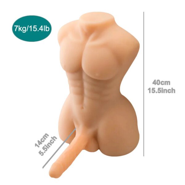 T557 (15.4lb) Gay Sex Doll Torso Dildo with Penis &Torso Male Sex Toy For Women | JLY - Image 16