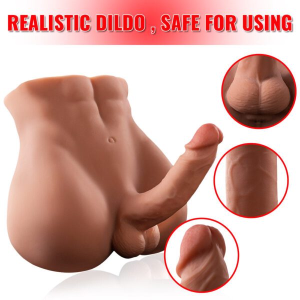 Vincent(For EU Customers): 11.46lb Realistic Dildo Tight Anal Male Torso Sex Doll - Image 2