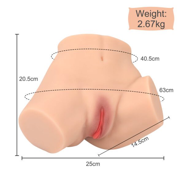 Angela(For EU Customers): 5.88lb Mini Ass Sex Doll Torso - Image 9