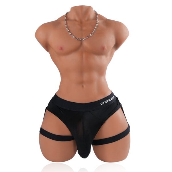 T636-33.7LB-6.7″ Mark Dildo Realistic TPE Male Sex Doll Torso with Big Dick丨Tantaly