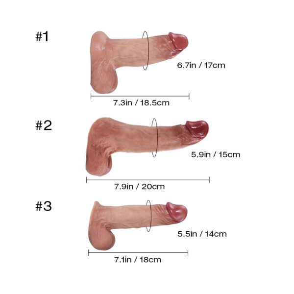 T637-36.4LB Mark PRO Realistic Removable Silicone Dildo for TPE Male Sex Doll丨Tantaly - Image 31
